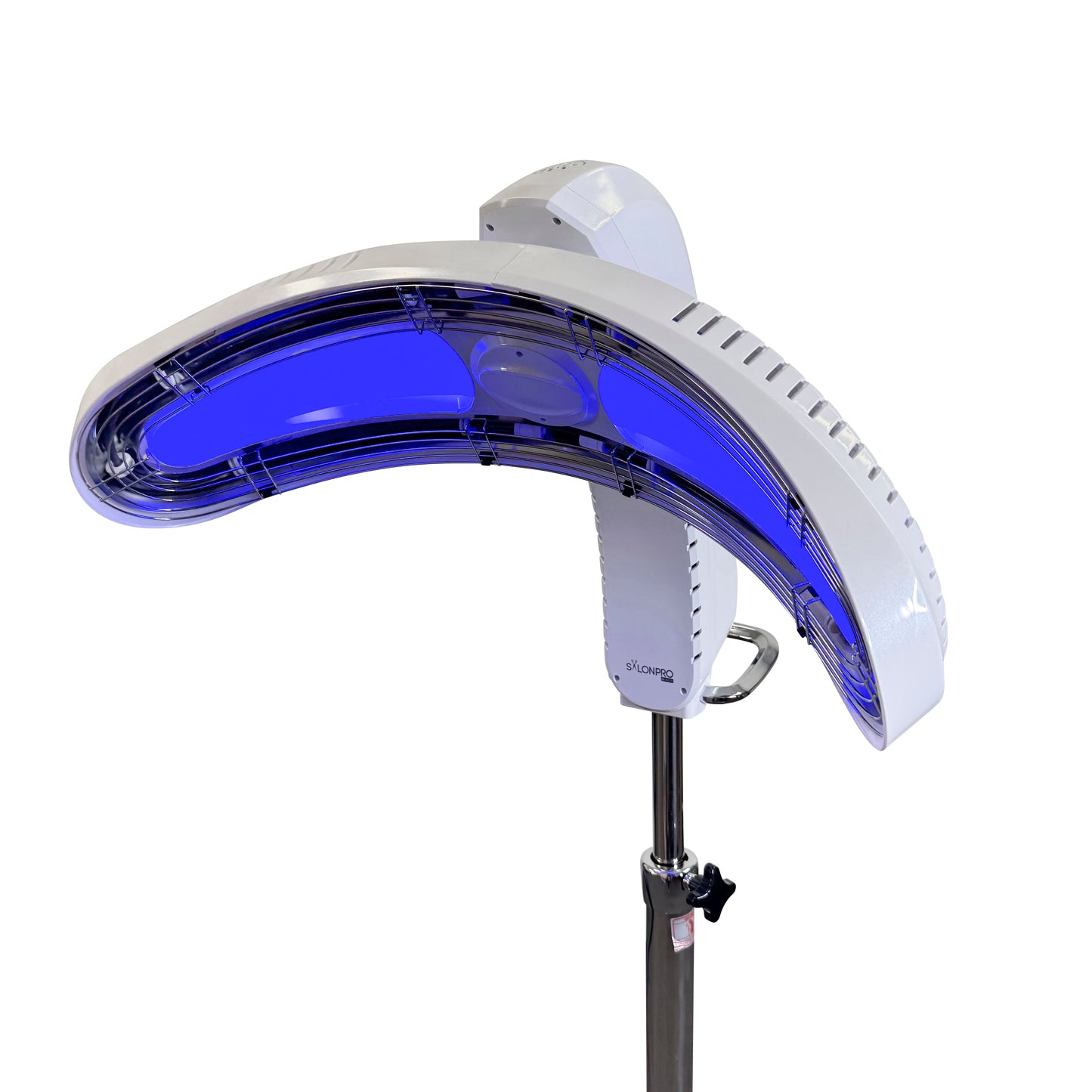 SalonPro Orbiting Halo Procesador de color de cabello infrarrojo profesional y acelerador de secador multifunción con base rodante - Gris