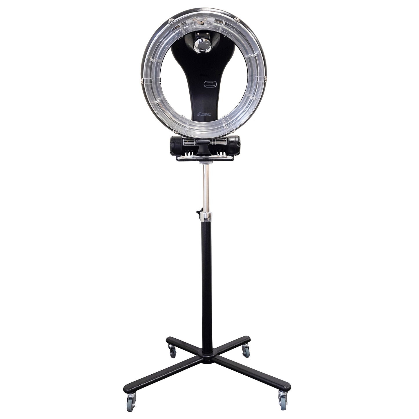 SalonPro Orbiting Halo Infrared Hair Color Processor & Dryer - Rolling Base, Black