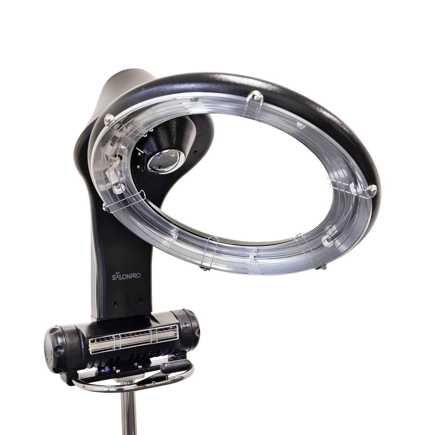 SalonPro Orbiting Halo Infrared Hair Color Processor & Dryer - Rolling Base, Black