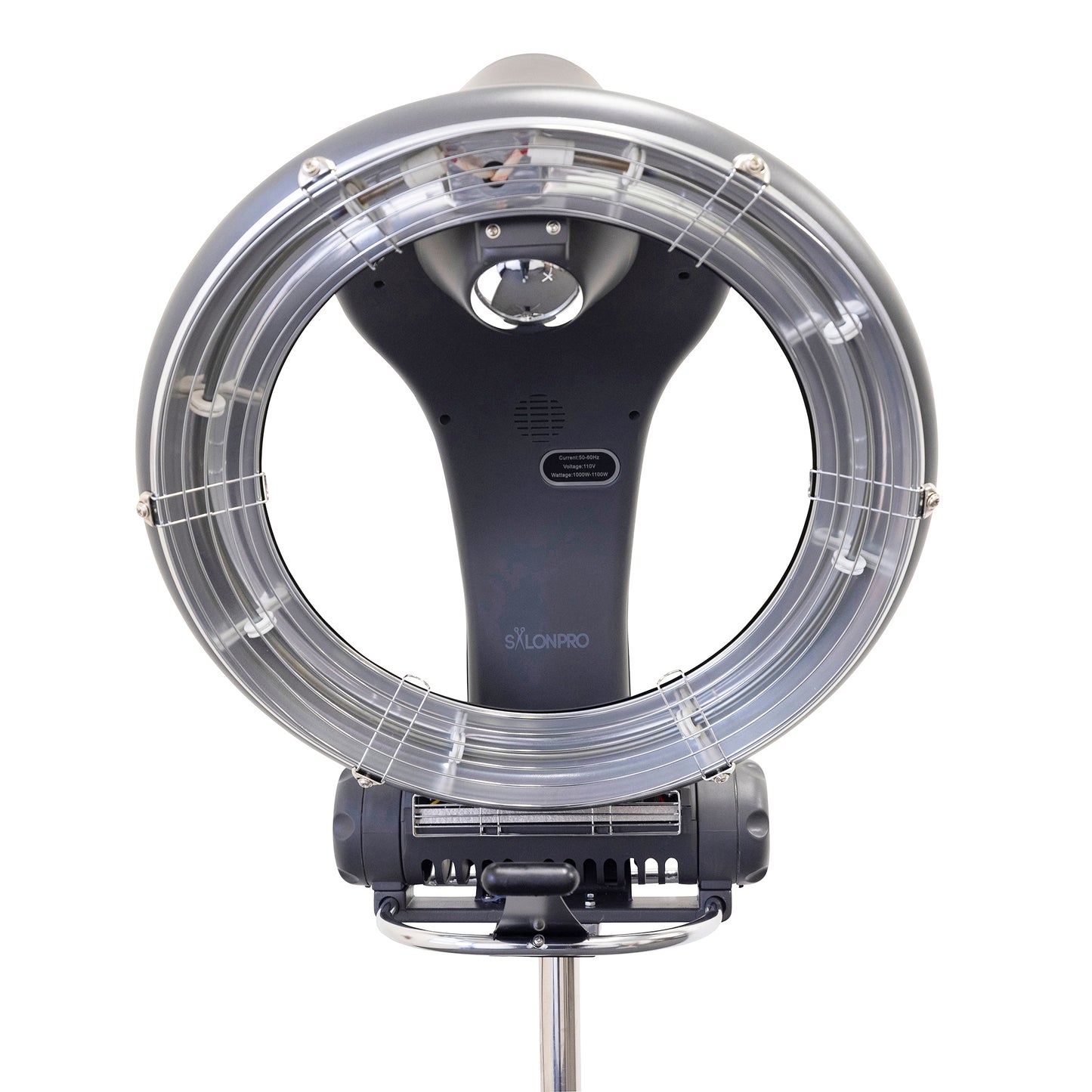 SalonPro Orbiting Halo Processeur de coloration infrarouge professionnel et accélérateur de séchage multifonction avec base roulante – Gris