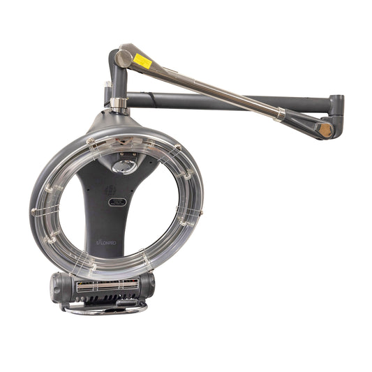 SalonPro Orbiting Halo Infrared Hair Color Processor & Dryer – Wall Mount, Grey