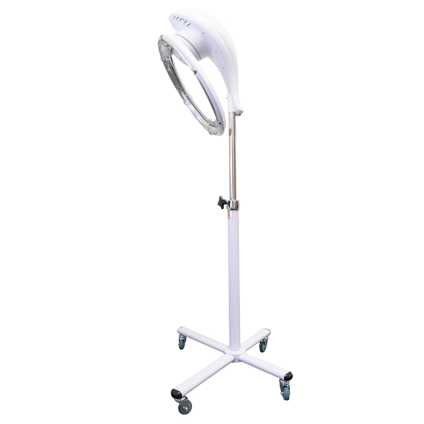 SalonPro Orbiting Halo Procesador y acelerador de color de cabello infrarrojo profesional compacto con base rodante - Blanco