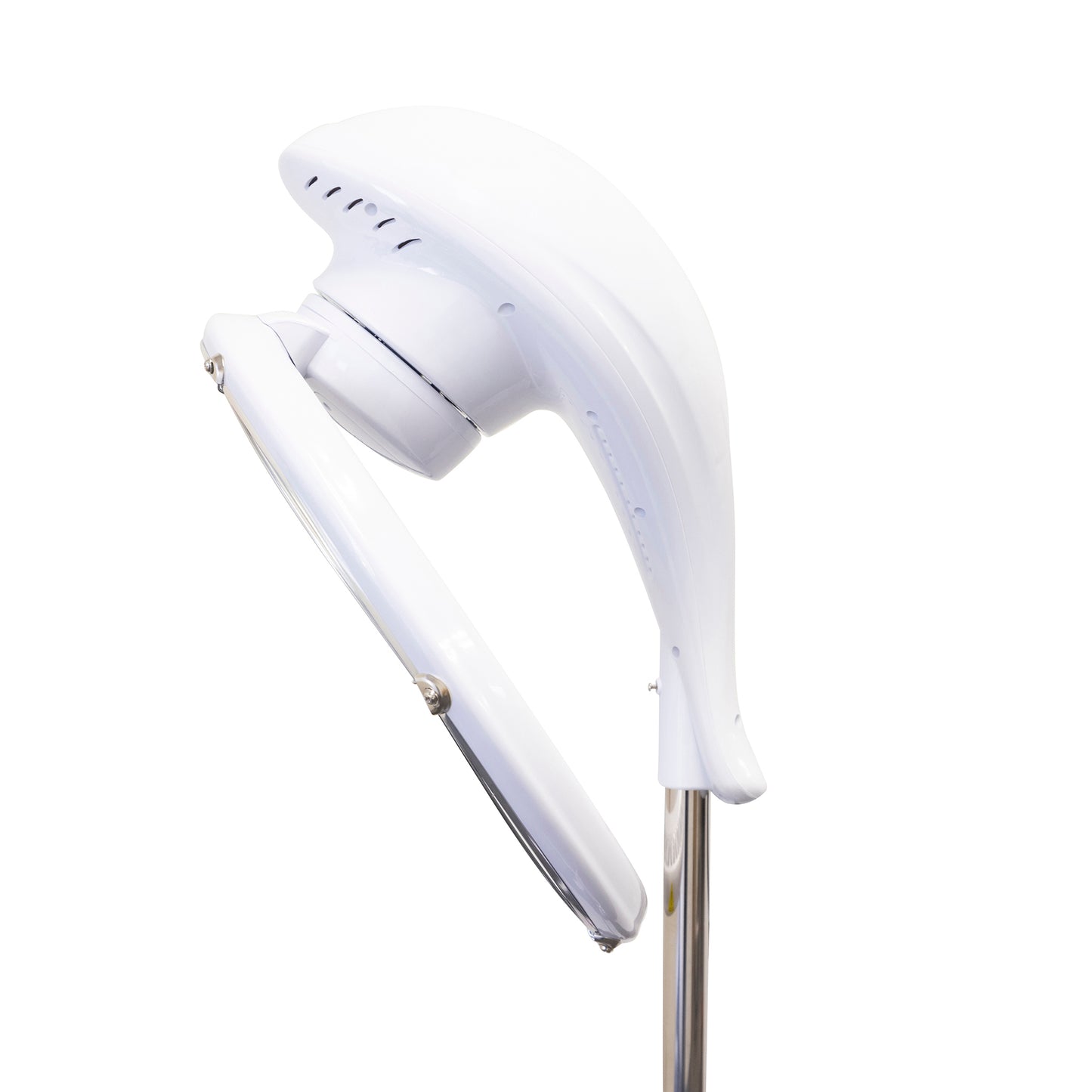 SalonPro Orbiting Halo Procesador y acelerador de color de cabello infrarrojo profesional compacto con base rodante - Blanco