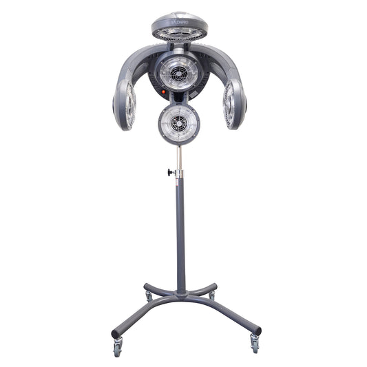 SalonPro Multi-Zone+ Infrared Hair Color Processor & Dryer – Rolling Base, Grey