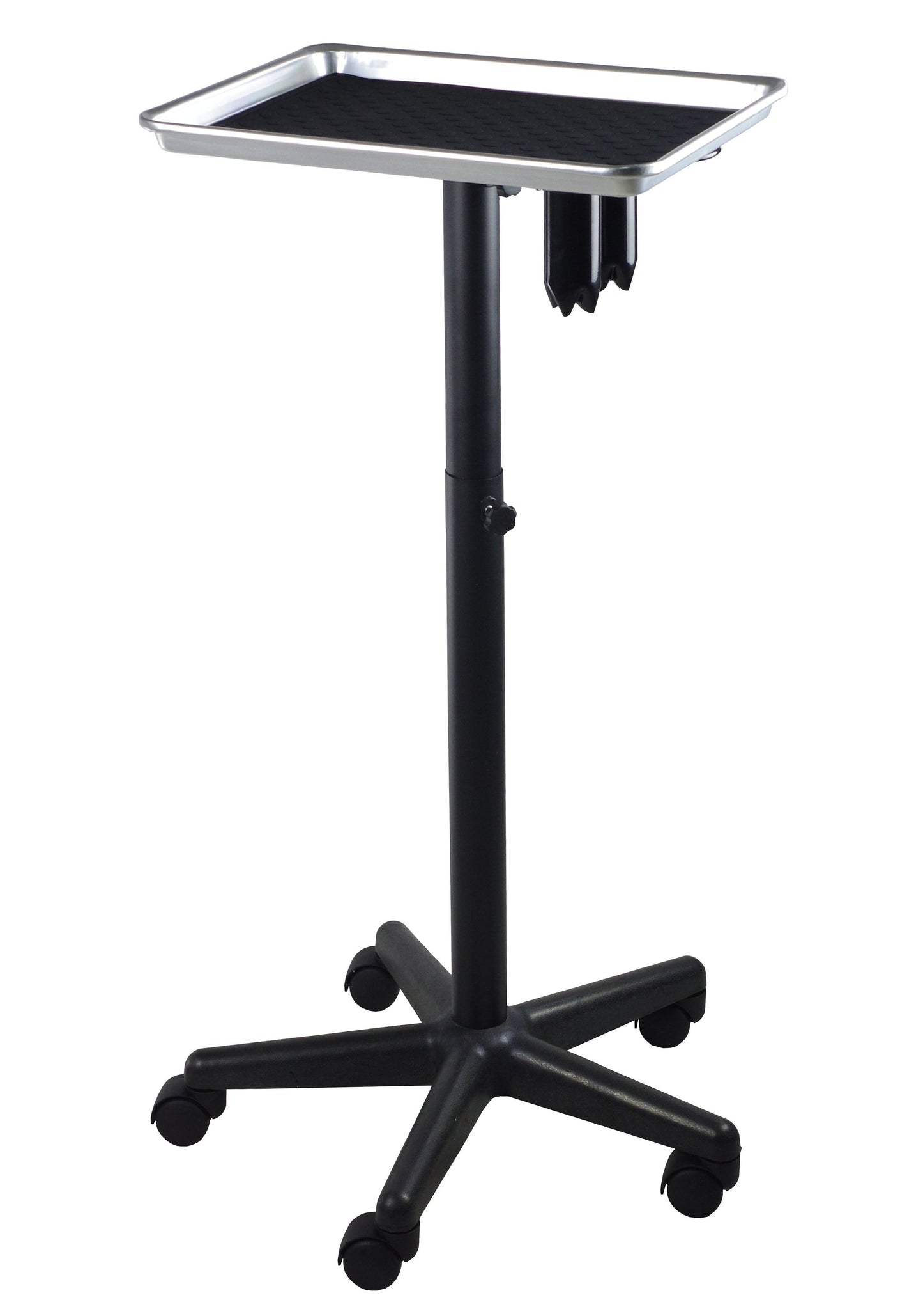 Adjustable Aluminum Rolling Styling Cart Trolley w/ Tool Holder Salon Furniture SalonPro Equipment