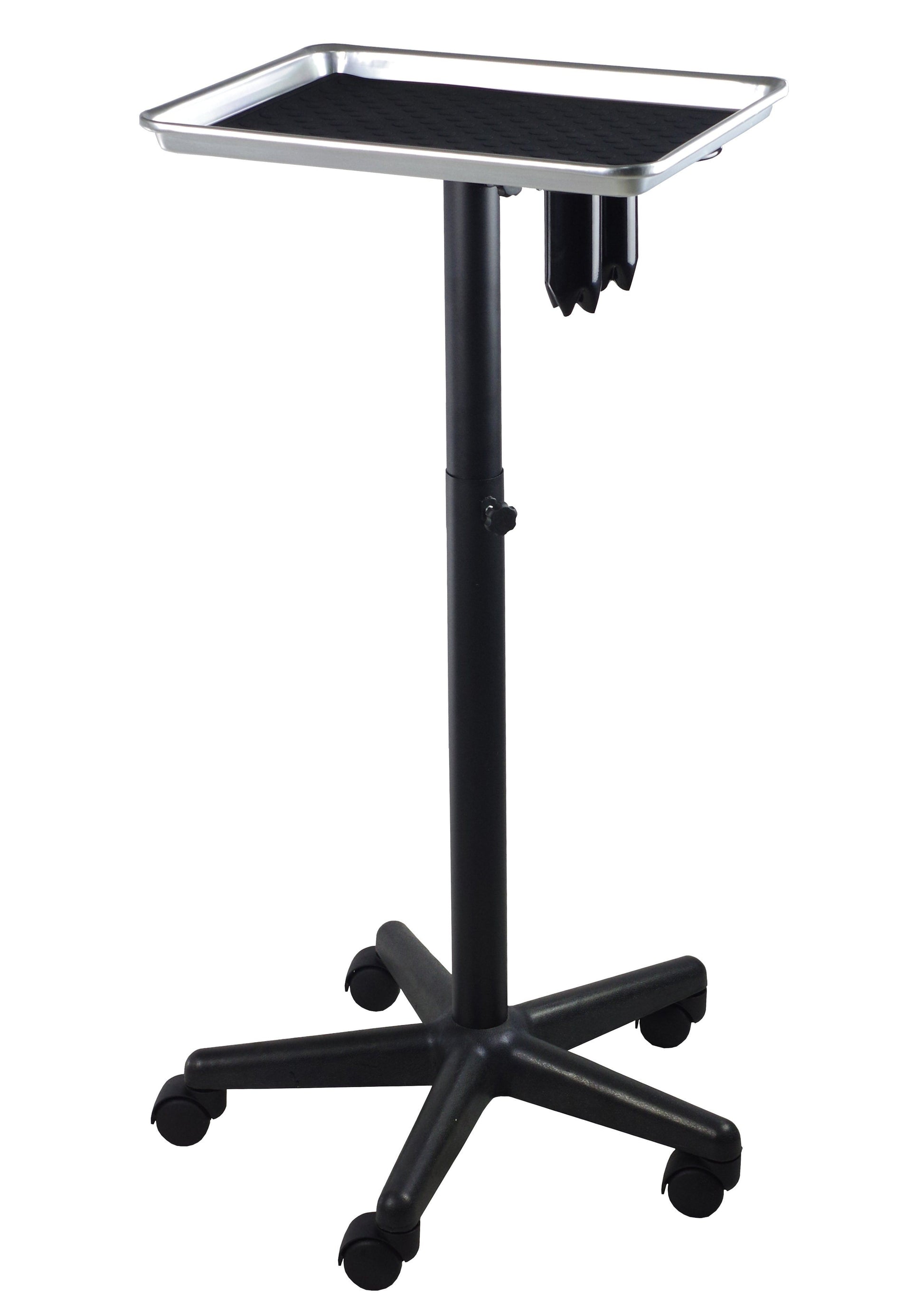 Adjustable Aluminum Rolling Styling Cart Trolley w/ Tool Holder Salon Furniture SalonPro Equipment