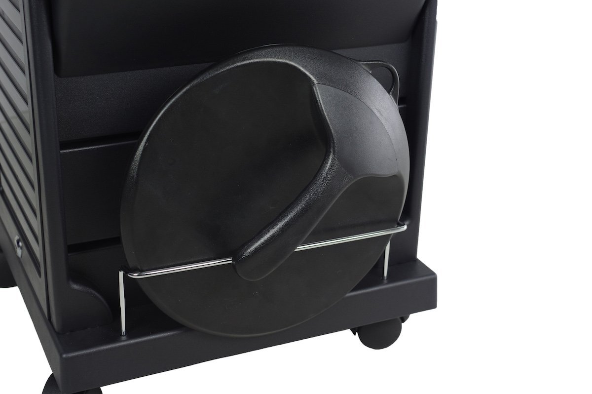 SalonPro Lockable Styling Cabinet Storage & Coloring Trolley w/ Rolling Wheels in Black Styling Trolley SalonPro Equipment