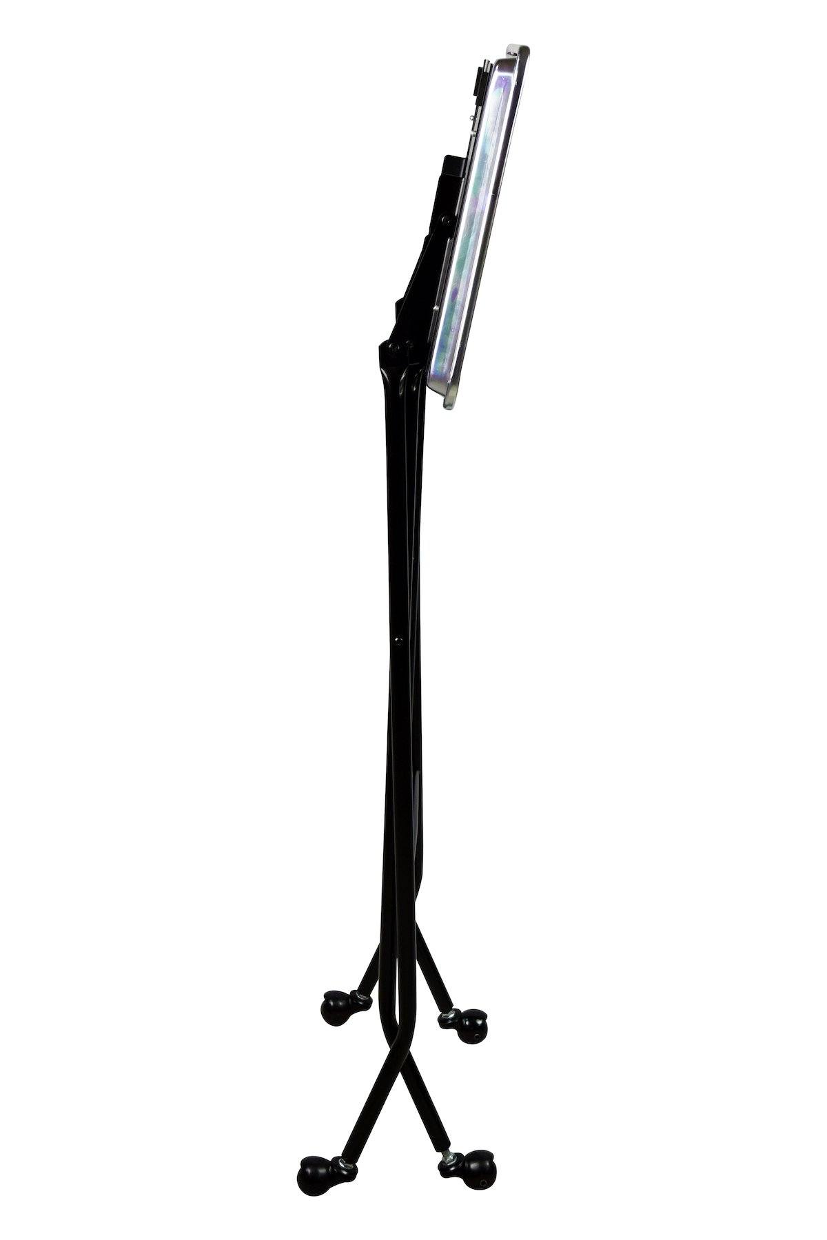 SalonPro Folding Aluminum Rolling Styling Service Tray Styling Trolley SalonPro Equipment