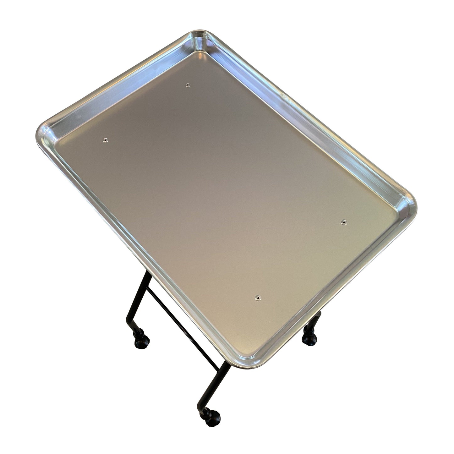 SalonPro Folding Aluminum Rolling Styling Service Tray Styling Trolley SalonPro Equipment