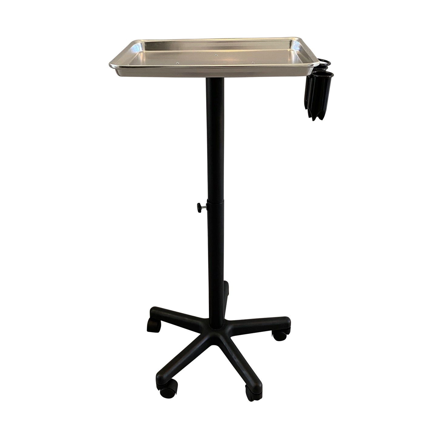 SalonPro Adjustable Aluminum Rolling Styling Cart Trolley w/ Tool Holder Salon Furniture SalonPro Equipment