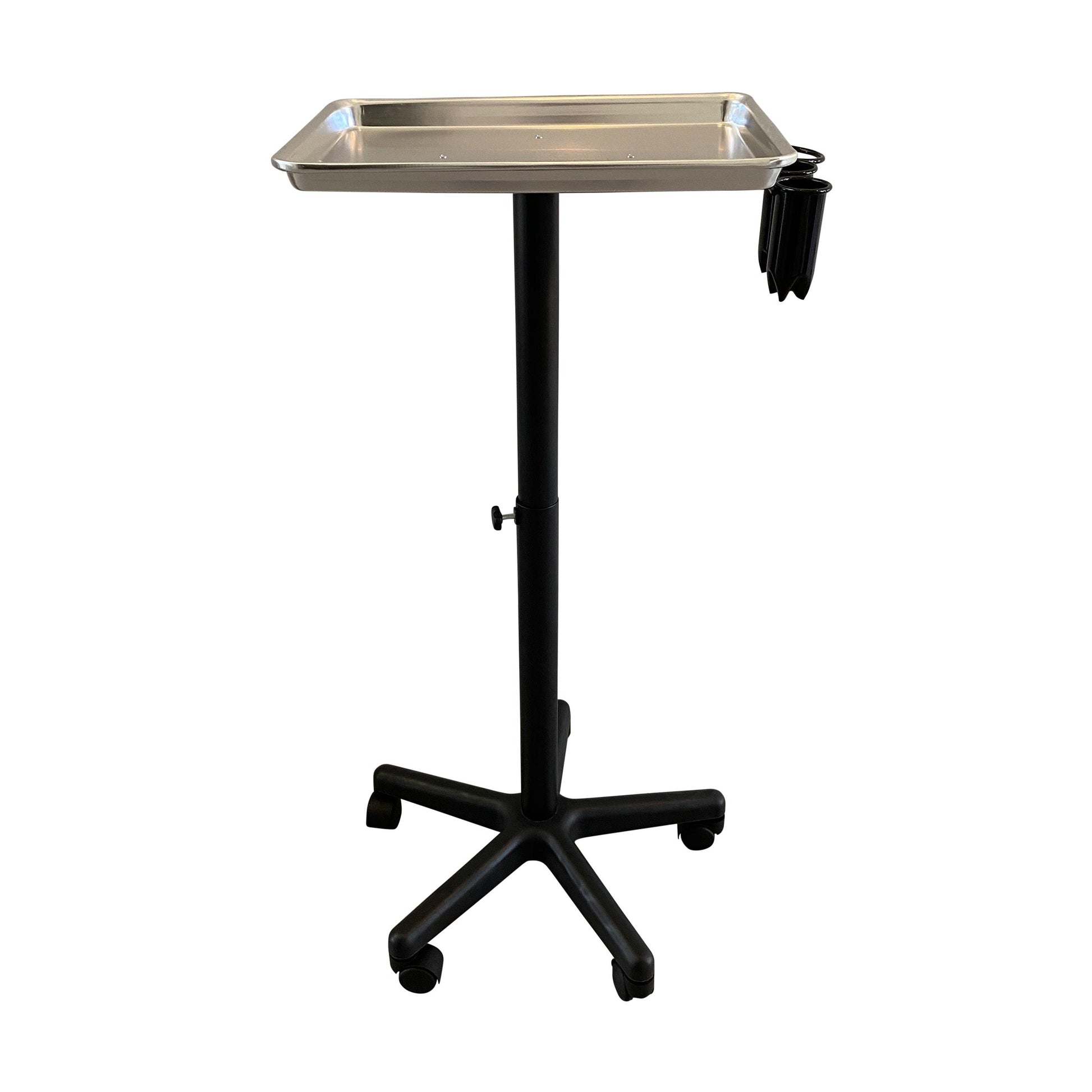 SalonPro Adjustable Aluminum Rolling Styling Cart Trolley w/ Tool Holder Salon Furniture SalonPro Equipment