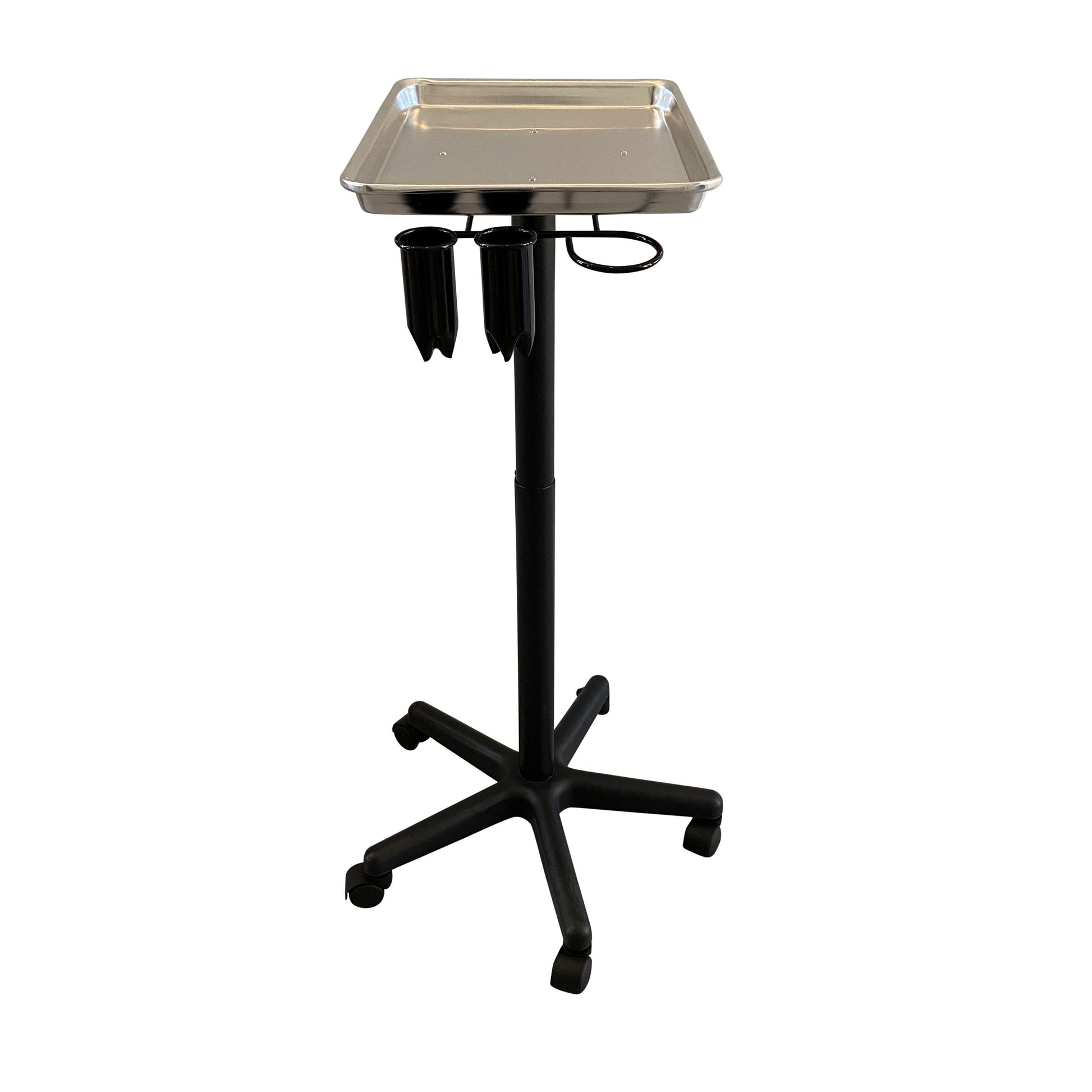 SalonPro Adjustable Aluminum Rolling Styling Cart Trolley w/ Tool Holder Salon Furniture SalonPro Equipment