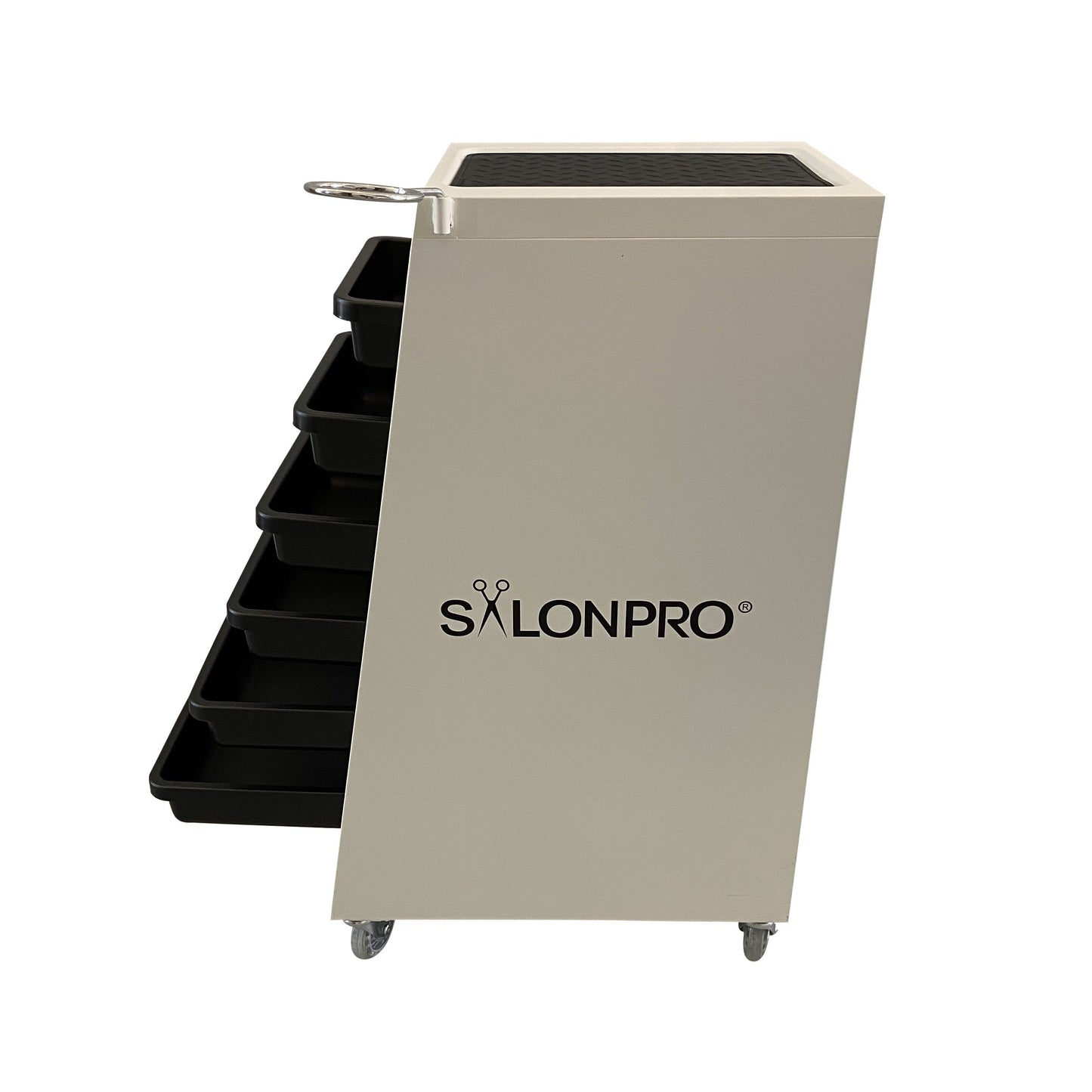 SalonPro 5 Drawer Metal Styling Cabinet Storage & Coloring Trolley w/ Rolling Wheels Styling Trolley SalonPro Equipment