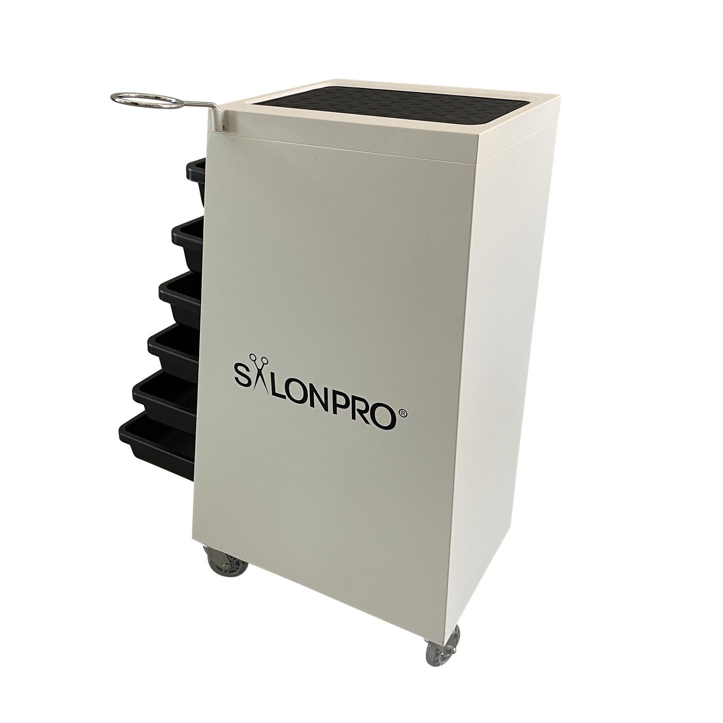 SalonPro 5 Drawer Metal Styling Cabinet Storage & Coloring Trolley w/ Rolling Wheels Styling Trolley SalonPro Equipment