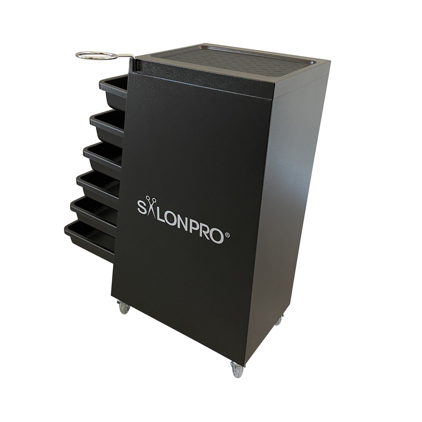 SalonPro 5 Drawer Metal Styling Cabinet Storage & Coloring Trolley w/ Rolling Wheels Styling Trolley SalonPro Equipment
