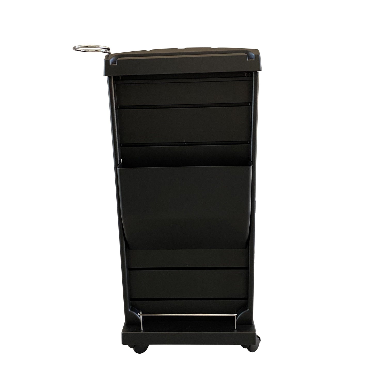 SalonPro Lockable Styling Cabinet Storage & Coloring Trolley w/ Rolling Wheels in Black Styling Trolley SalonPro Equipment