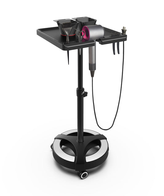 Plateau de mélange de couleurs SalonPro avec porte-outils et bols de coloration magnétiques | Plateau de mélange professionnel