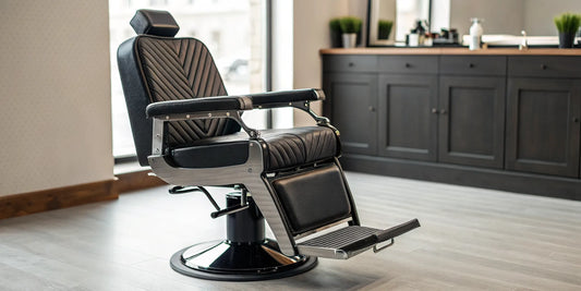Heavy duty barber chair for sale with a durable build and ergonomic features for professional use.