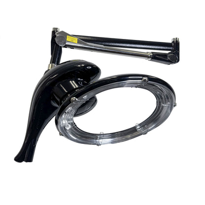 NEW SalonPro Orbiting Halo Compact Infrared Hair Dryer & Color Processor – Wall Mount, Black