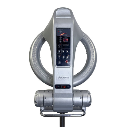 NEW SalonPro Orbiting Halo Infrared Hair Dryer & Color Processor – Rolling Base, Silver
