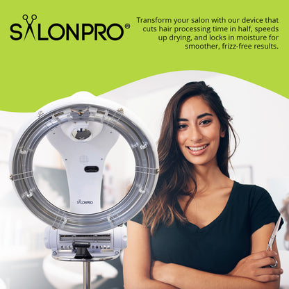 SalonPro Orbiting Halo Infrared Hair Dryer & Color Processor - Wall Mount, White