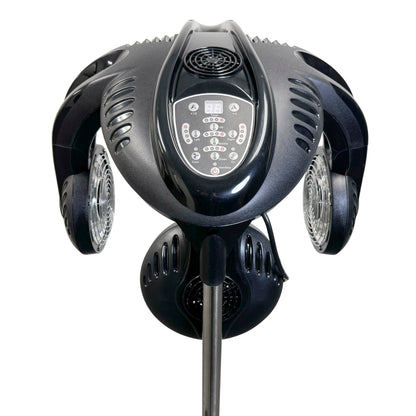 SalonPro Multi-Zone+ Infrared Hair Dryer & Color Processor – Rolling Base, Black