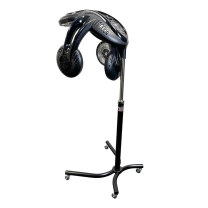 SalonPro Multi-Zone+ Infrared Hair Dryer & Color Processor – Rolling Base, Black