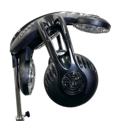 SalonPro Multi-Zone+ Infrared Hair Dryer & Color Processor – Rolling Base, Black