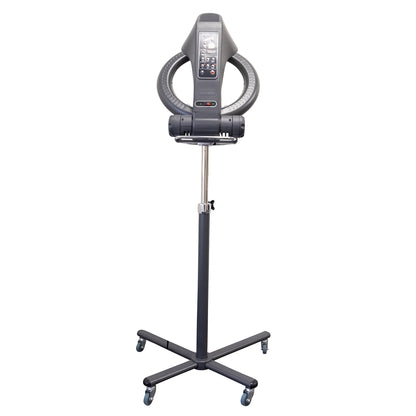 SalonPro Orbiting Halo Infrared Hair Dryer & Color Processor – Rolling Base, Grey