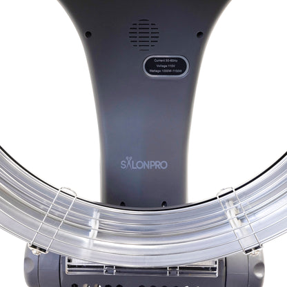 SalonPro Orbiting Halo Infrared Hair Dryer & Color Processor – Rolling Base, Grey