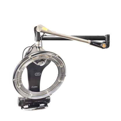SalonPro Orbiting Halo Infrared Hair Dryer & Color Processor – Wall Mount, Black