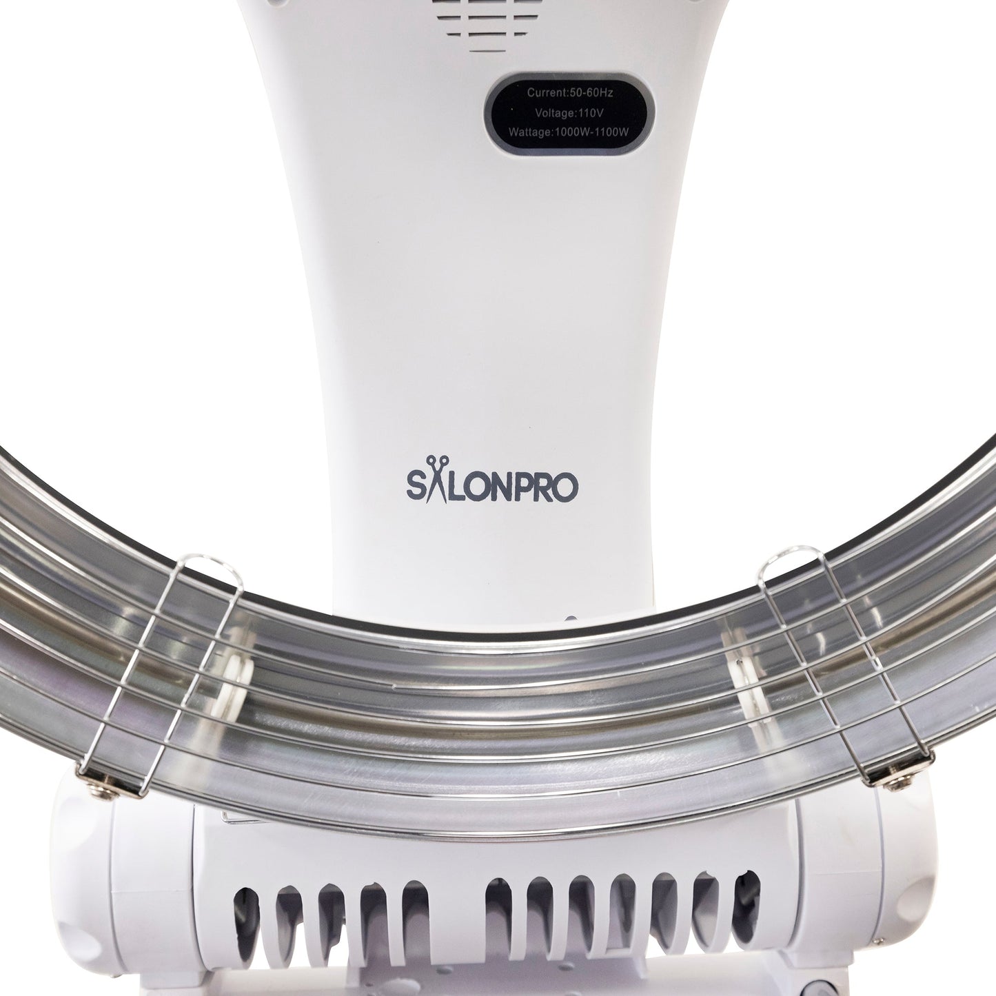 OPEN BOX - SalonPro Orbiting Halo Professional Infrared Hair Color Processor & Multi-Function Dryer Accelerator w/ Wall Mount System - White