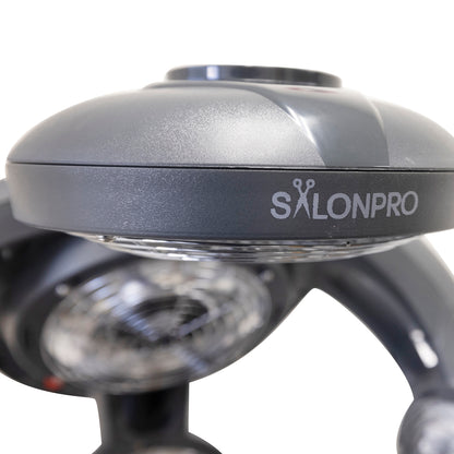 SalonPro Multi-Zone+ Infrared Hair Dryer & Color Processor – Rolling Base, Grey