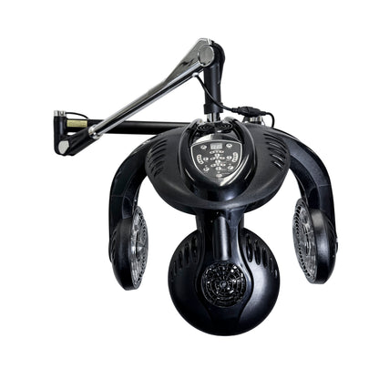 SalonPro Multi-Zone+ Infrared Hair Dryer & Color Processor – Wall Mount, Black