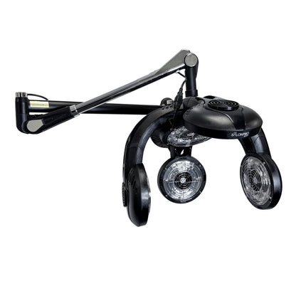 SalonPro Multi-Zone+ Infrared Hair Dryer & Color Processor – Wall Mount, Black