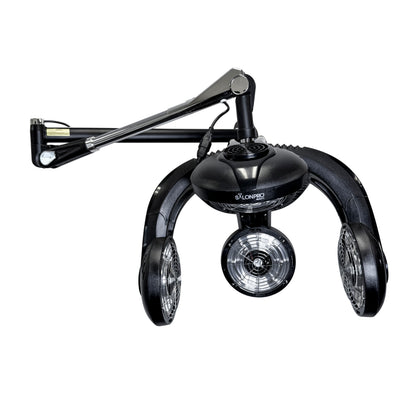 SalonPro Multi-Zone+ Infrared Hair Dryer & Color Processor – Wall Mount, Black