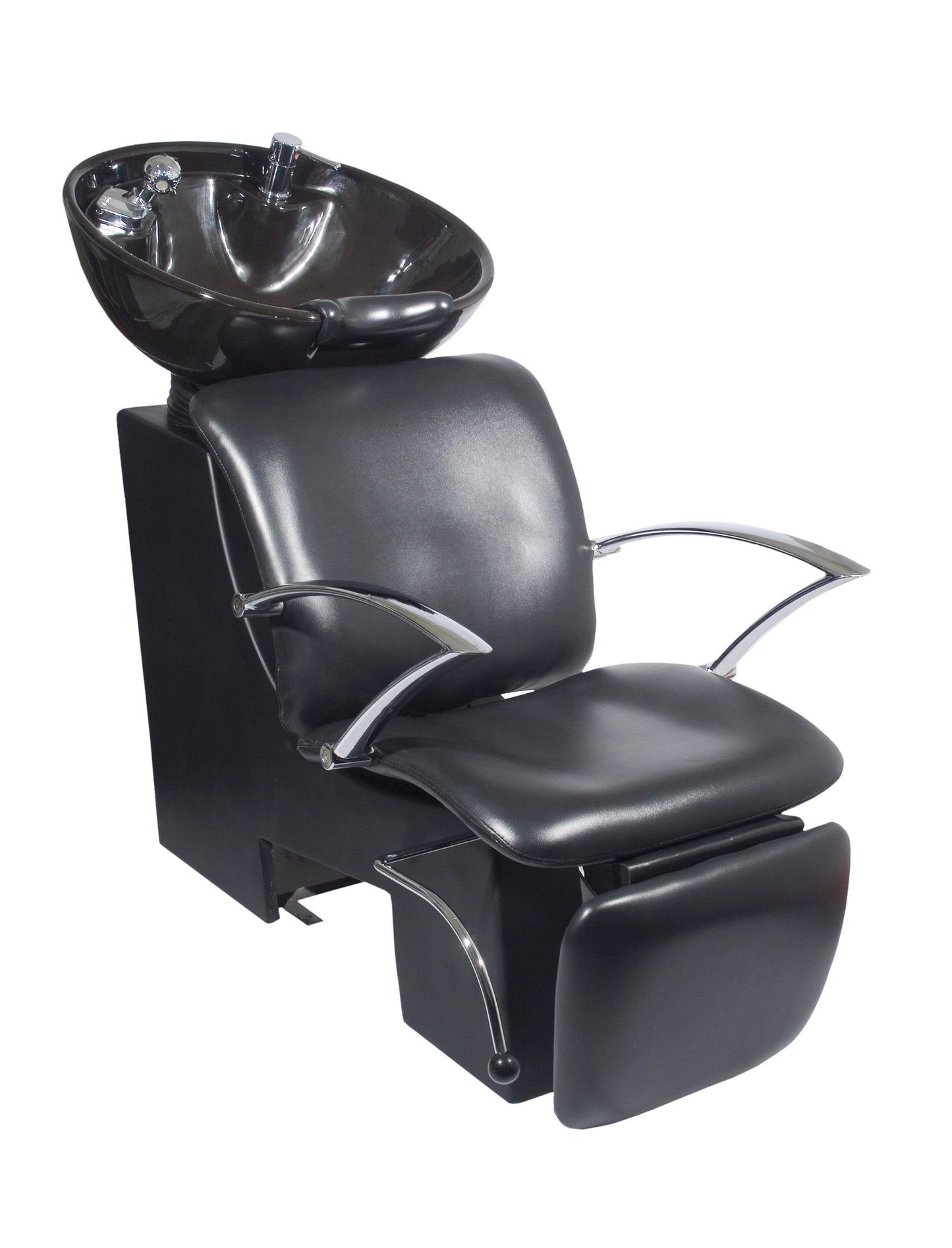 Ikonna Professional Shampoo Unit w/ Black Chair & Bowl Shampoo Unit YCC