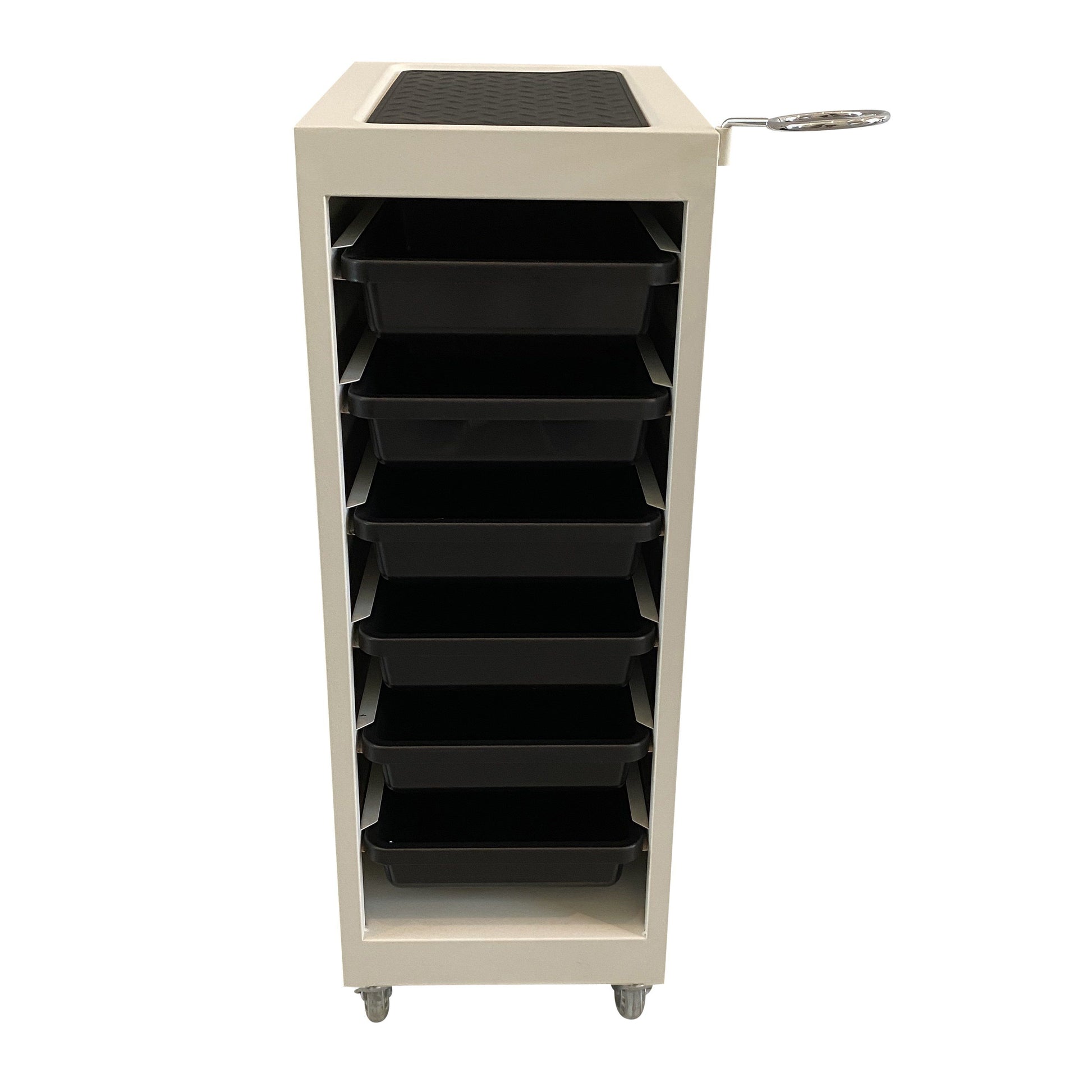 SalonPro 5 Drawer Metal Styling Cabinet Storage & Coloring Trolley w/ Rolling Wheels Styling Trolley SalonPro Equipment 