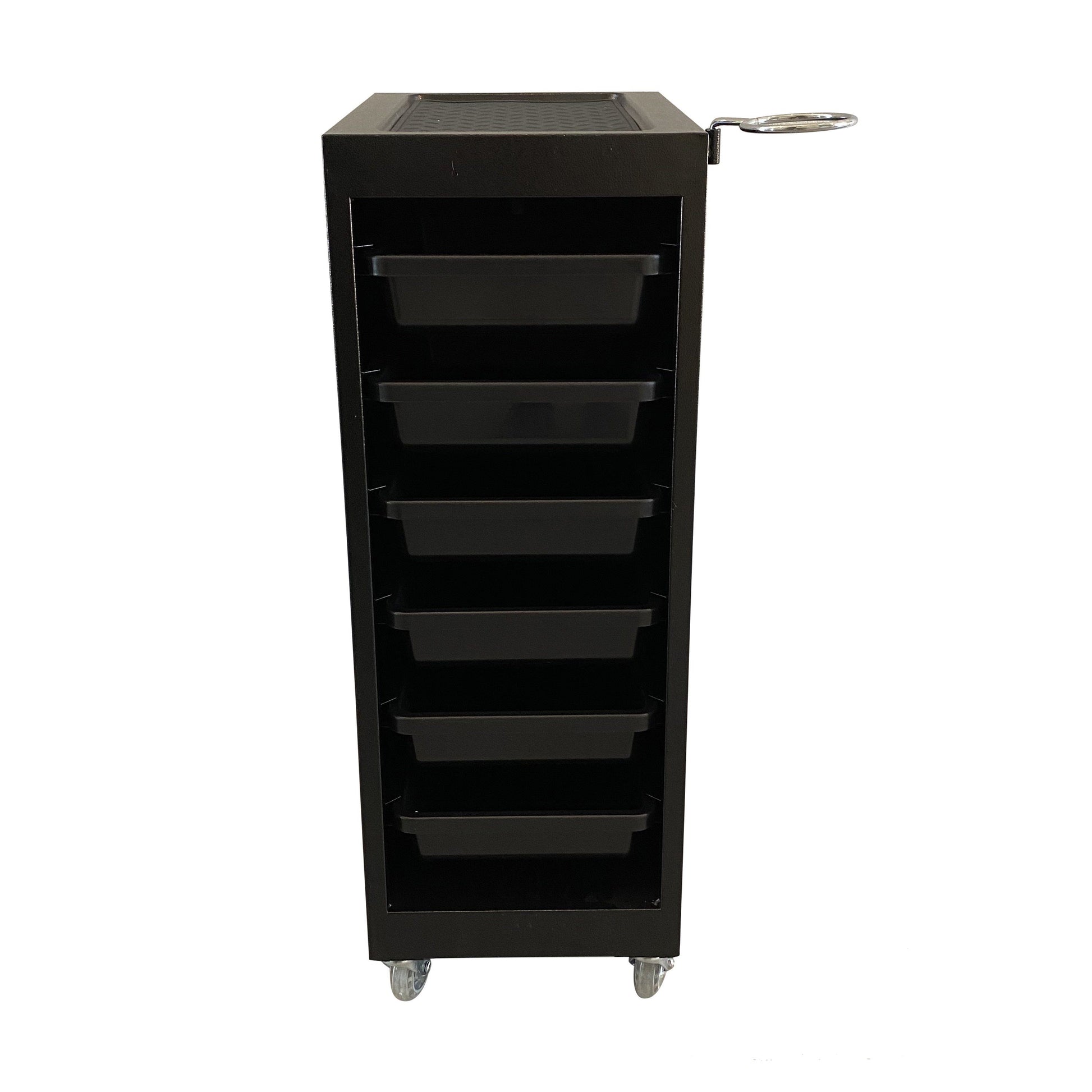 SalonPro 5 Drawer Metal Styling Cabinet Storage & Coloring Trolley w/ Rolling Wheels Styling Trolley SalonPro Equipment 