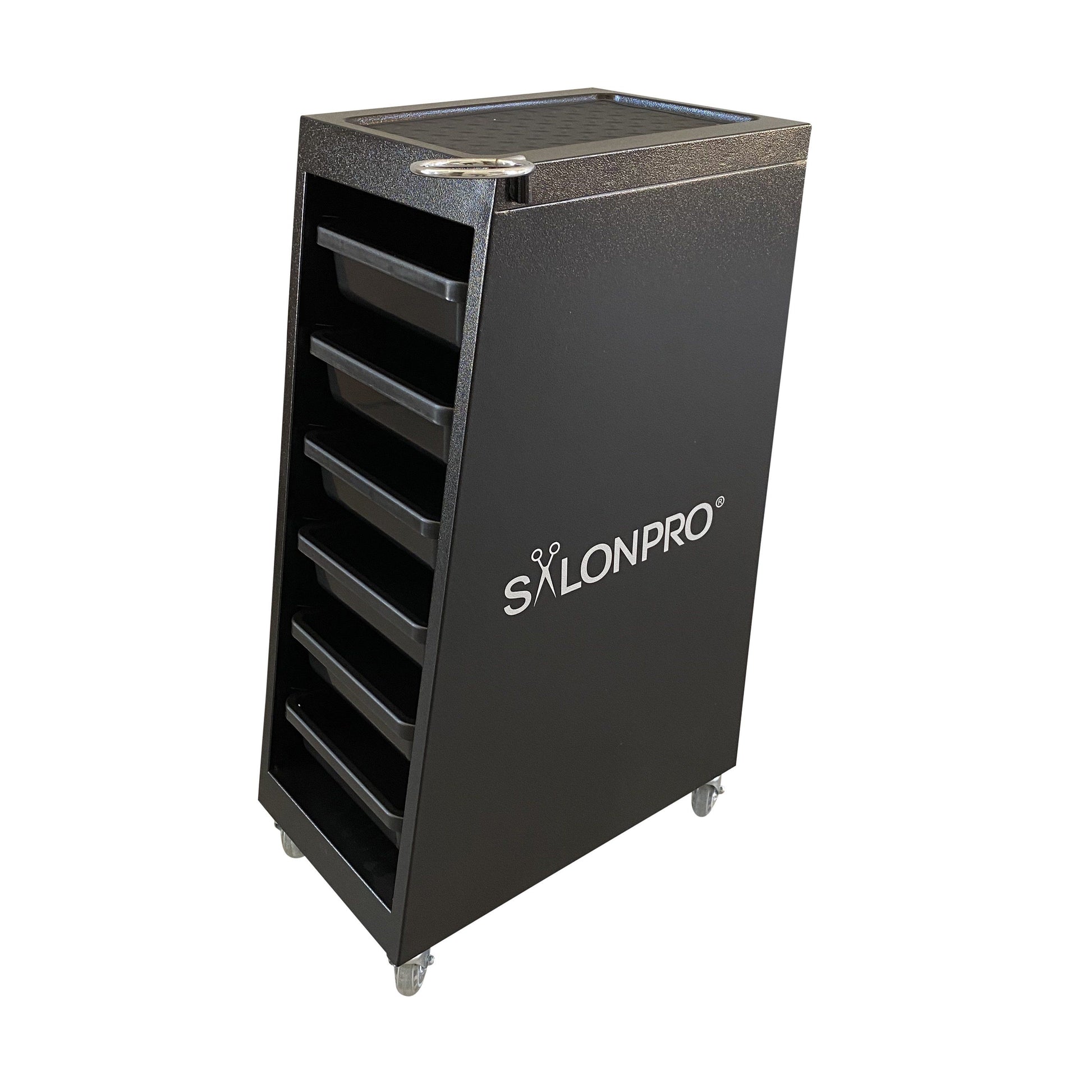 SalonPro 5 Drawer Metal Styling Cabinet Storage & Coloring Trolley w/ Rolling Wheels Styling Trolley SalonPro Equipment 