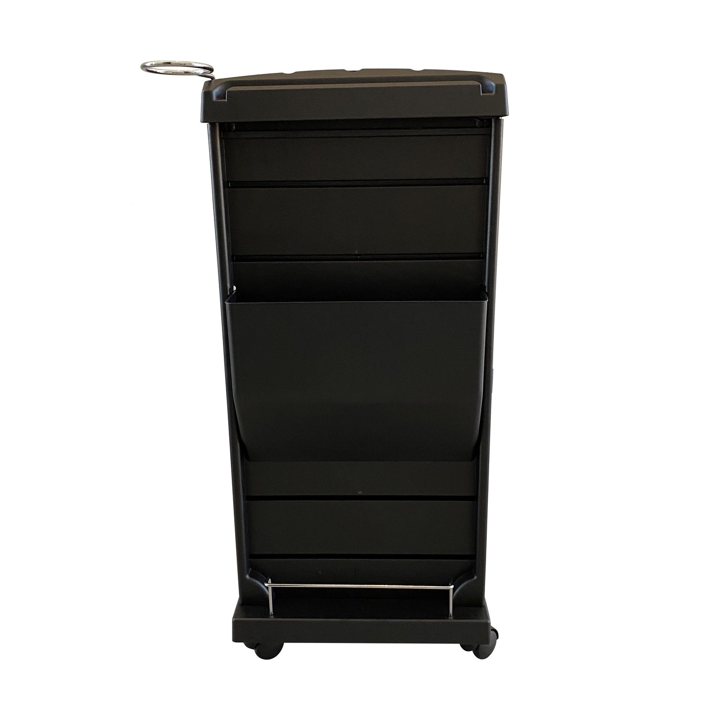 SalonPro Lockable Styling Cabinet Storage & Coloring Trolley w/ Rolling Wheels in Black Styling Trolley SalonPro Equipment 