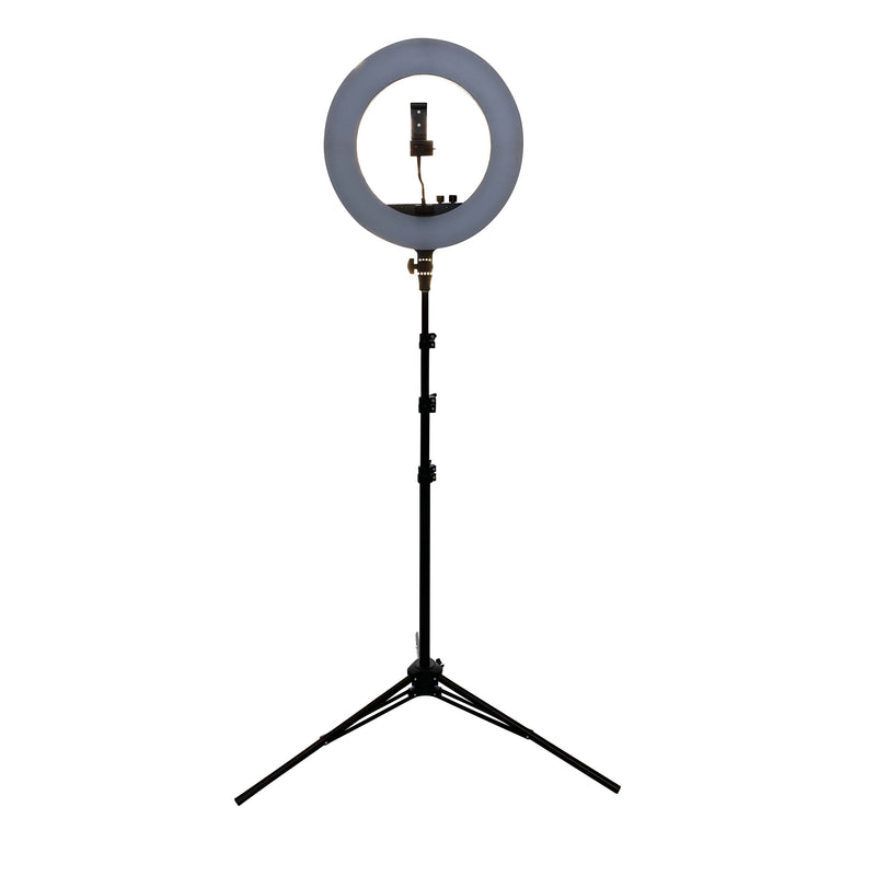 SalonPro LED Adjustable Ring Light for Salon Photography w/ Phone Mount & Mirror Light SalonPro Equipment 