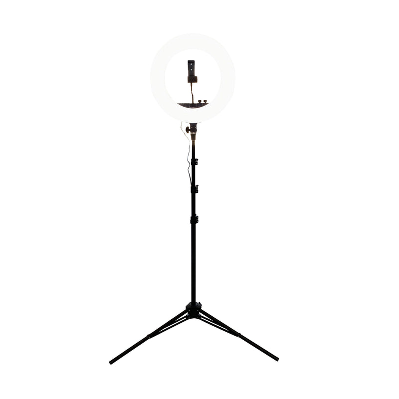 SalonPro LED Adjustable Ring Light for Salon Photography w/ Phone Mount & Mirror Light SalonPro Equipment 